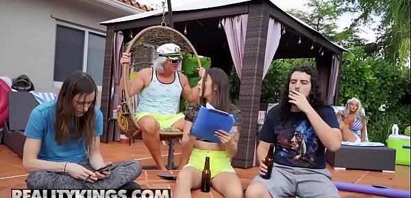  (Ricky Spanish) Fucks Sally Dangelos Mature Pussy By The Pool - RealityKings